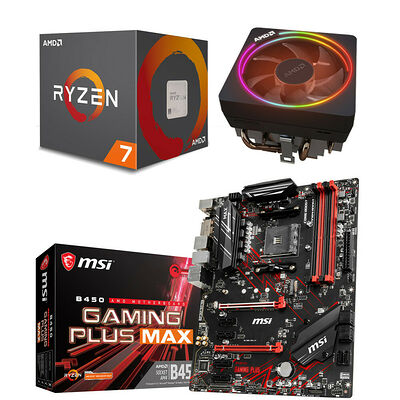AMD Ryzen 7 2700X (3.7 GHz) + MSI B450 GAMING PLUS MAX