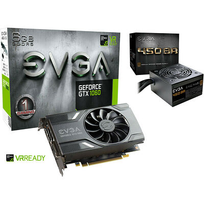 EVGA GeForce GTX 1060 GAMING, 6 Go + EVGA 450 BR, 450W