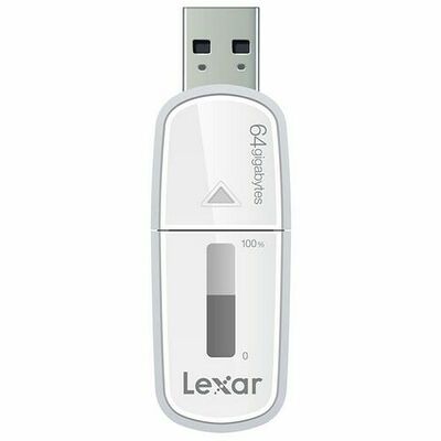 Clé USB 3.0 Lexar JumpDrive M10 Secure, 64 Go, Blanc