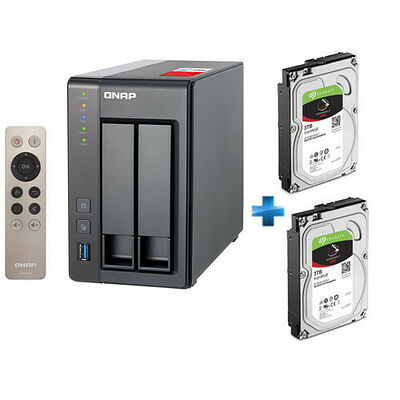 QNAP TS-251+  + 2 x Seagate IronWolf, 3 To