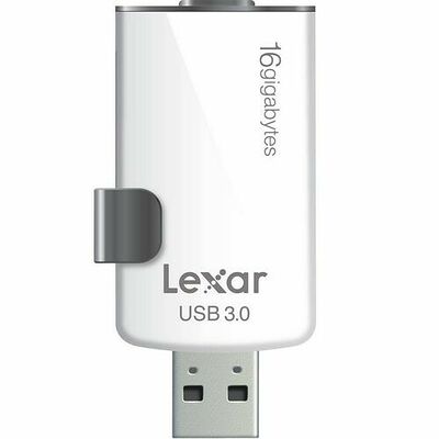 Clé USB 3.0 / Lightning Lexar JumpDrive M20i, 16 Go, Blanche