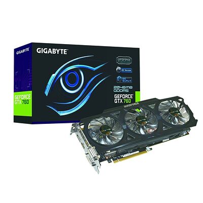 Carte graphique Gigabyte GeForce GTX 760 OC, 2 Go