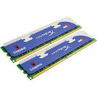 Kit Dual Channel DDR2, 2 x 1 Go, PC2-8500, Cas 5, HyperX, Kingston