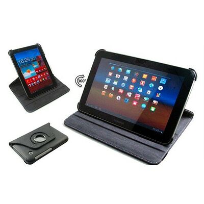 Etui rotatif Stand case pour  Samsung Galaxy Tab2 (P5110), Noir , Cleverline