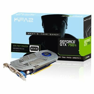 KFA2 GeForce GTX 750 Ti Razor OC, 2 Go