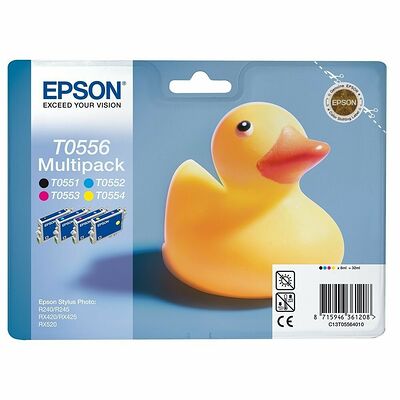 Pack de 4 cartouches d'encre Multipack Canard TO556, Epson