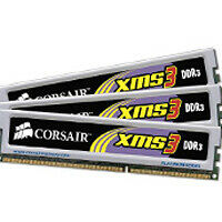 Kit Triple Channel DDR3 XMS3 Platinum, 3 x 2 Go, PC3-10600, CAS 9, Corsair