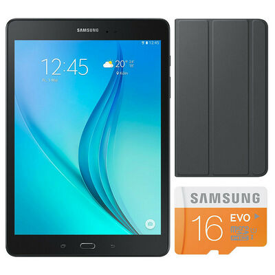 Samsung Galaxy Tab A 9.7" 16 Go Wi-Fi Noir + Micro SD 16 Go + Book Cover