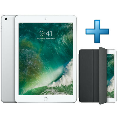 Apple iPad 32 Go Wi-Fi Silver (2017) + Apple Smart Cover Gris anthracite
