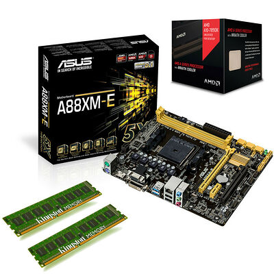 Kit d'évo AMD A10-7890K BE (4.1 GHz) Wraith Cooler + Asus A88XM-E + 8 Go