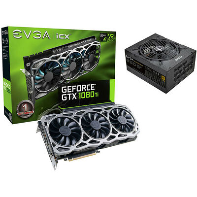 EVGA GeForce GTX 1080 Ti FTW3 GAMING iCX, 11 Go + SuperNOVA 850 G1+, 850W