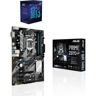 Kit d'évo Intel Core i3-8100 (3.6 GHz) + Asus PRIME Z370-P