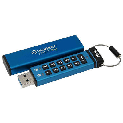 Clé USB 3.1 Type A Kingston IronKey Keypad 200  8 Go