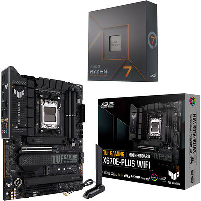 Duo AMD Ryzen 7 7700X + Asus TUF GAMING X670E-PLUS WIFI