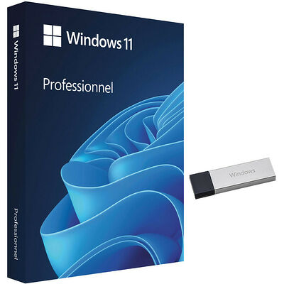 Microsoft Windows 11 Professionnel - 64 bits (version Clé USB)