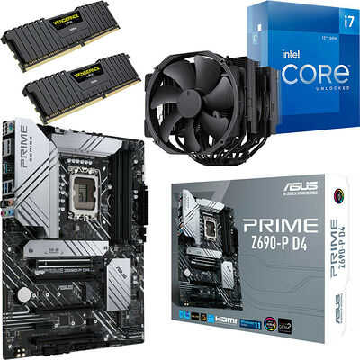Kit évo Core i7-12700K + PRIME Z690-P DDR4 + NH-D15 + 32 Go