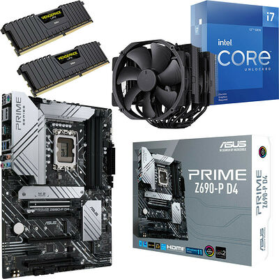 Kit évo Core i7-12700KF + PRIME Z690-P DDR4 + NH-D15 + 32 Go