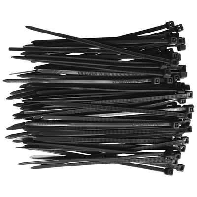 Colliers Rilsan noirs (lot de 100) - 200 x 3.6 mm