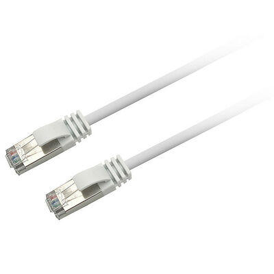 Câble ethernet RJ45 CAT6 F/UTP - Blanc - 20 cm - Textorm