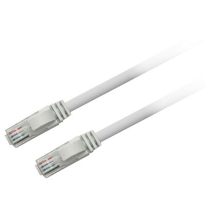 Câble ethernet RJ45 CAT6 U/UTP - Blanc - 1 mètre - Textorm