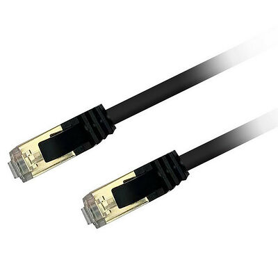 Câble ethernet RJ45 CAT8.1 F/FTP - Noir - 1 mètre - Textorm