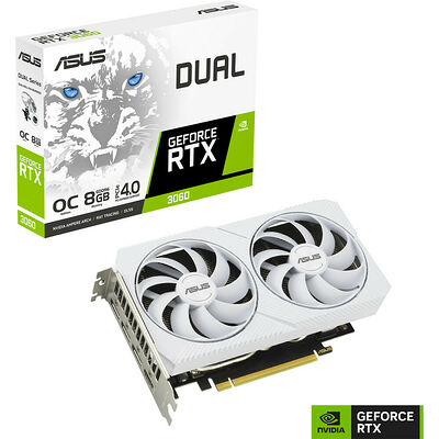 Asus GeForce RTX 3060 DUAL O8G WHITE (8 Go) (LHR)