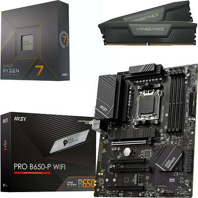 Kit évo Ryzen 7 7700X + PRO B650-P WIFI + 32 Go