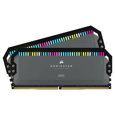 DDR5 Corsair Dominator Platinum RGB Gris - 32 Go (2 x 16 Go) 6000 MHz - CAS 30