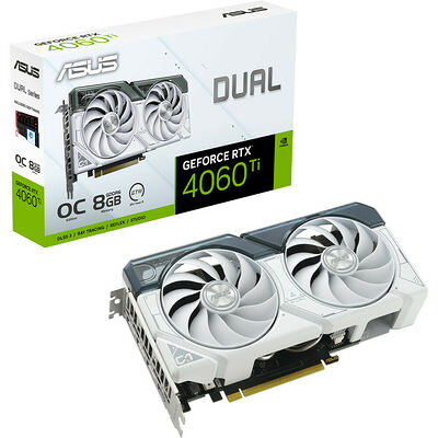 Asus GeForce RTX 4060 Ti DUAL O8G WHITE (8 Go)