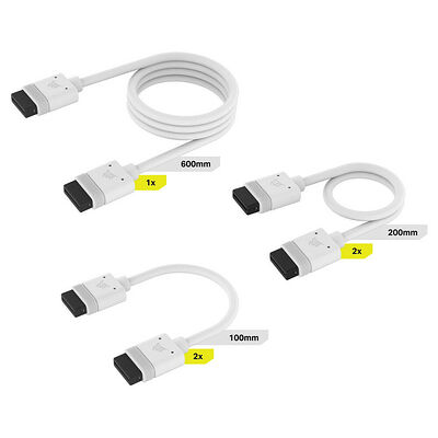 Corsair iCue Link - Kit de câbles (Blanc)