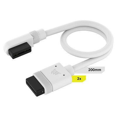 Corsair iCue Link - Câbles slim 200 mm (Blanc)