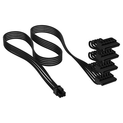 Corsair Premium Câble SATA 4 connecteurs - Noir