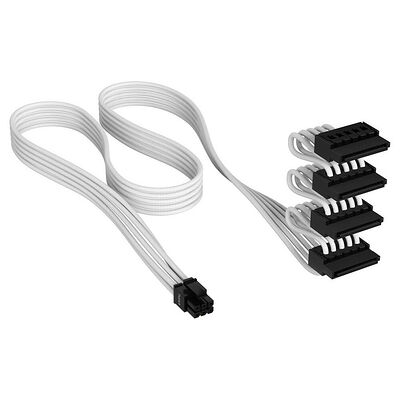 Corsair Premium Câble SATA 4 connecteurs - Blanc