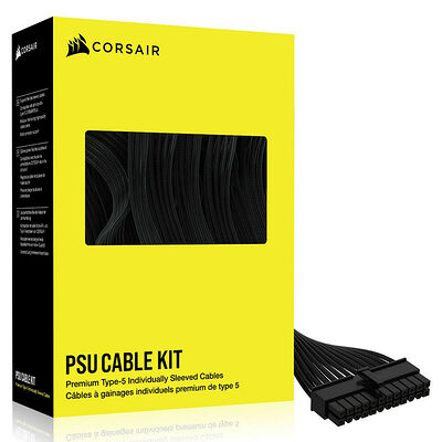 Corsair Premium Kit de câbles d"alimentation gainés Type 5 - Noir