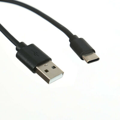 Câble USB 2.0 Type C Mâle / Type A Mâle - 1 mètre - Noir - Textorm