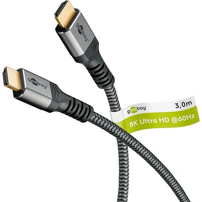 Goobay Câble HDMI 2.1 - Noir - 3 m