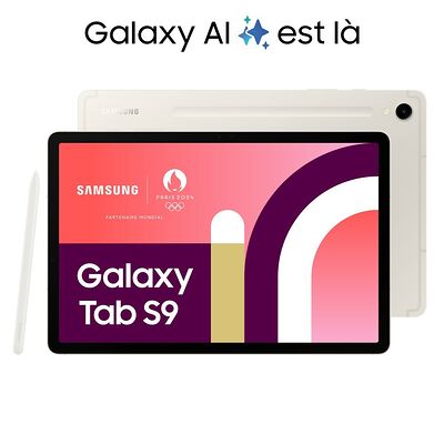 Samsung Galaxy Tab S9 11" (SM-X710) - 128 Go Beige Wi-Fi