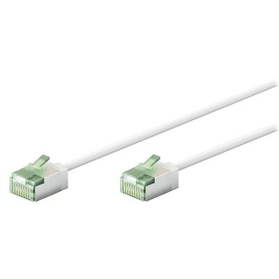 Goobay Câble RJ45 Slim Cat 8.1 U/FTP - Blanc - 5 m