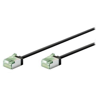 Goobay Câble RJ45 Slim Cat 8.1 U/FTP - Noir - 2 m