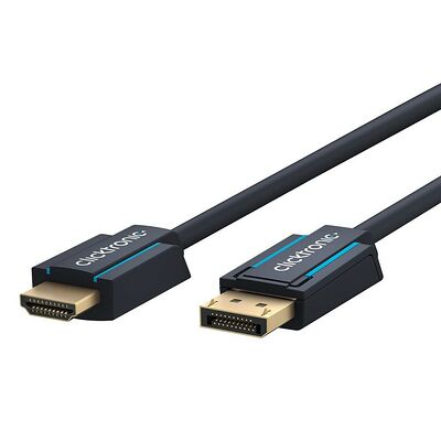 Clicktronic Câble actif DisplayPort / HDMI - Noir - 3 m