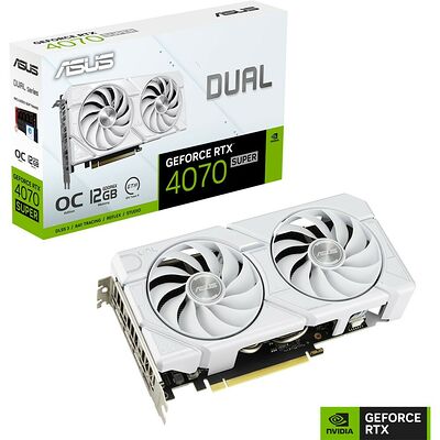 Asus GeForce RTX 4070 SUPER DUAL O12G EVO WHITE