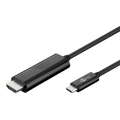 Goobay Câble HDMI / USB-C - Noir - 1.8 m