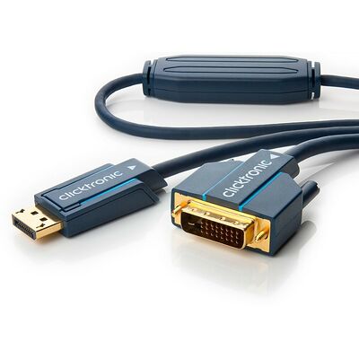 Clicktronic Câble DisplayPort / DVI-D - Noir - 2 m