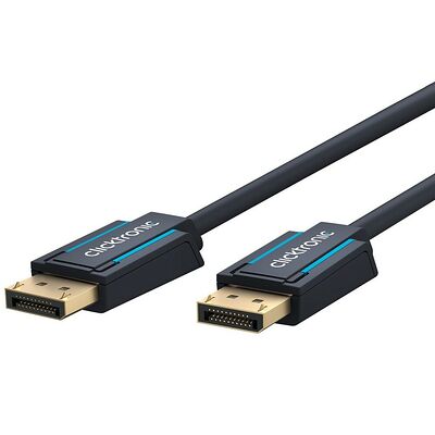 Clicktronic Câble DisplayPort 1.4 - Noir - 1 m