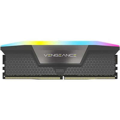 DDR5 Corsair Vengeance RGB Gris - 16 Go 5600 MHz - CAS 40