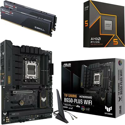 Kit évo Ryzen 5 9600X + TUF GAMING B650-PLUS WIFI + 32 Go