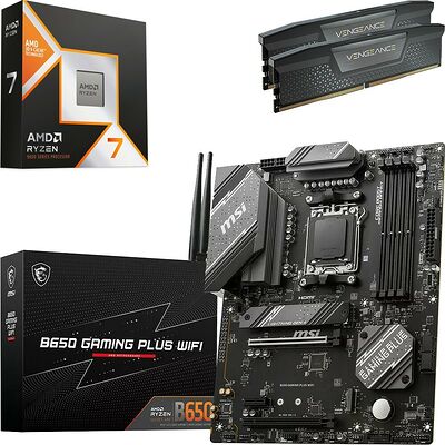 Kit évo Ryzen 7 9800X3D + B650 GAMING PLUS WIFI + 32 Go