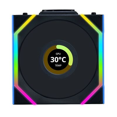 Lian Li Uni Fan SL Wireless LCD Noir - 120 mm