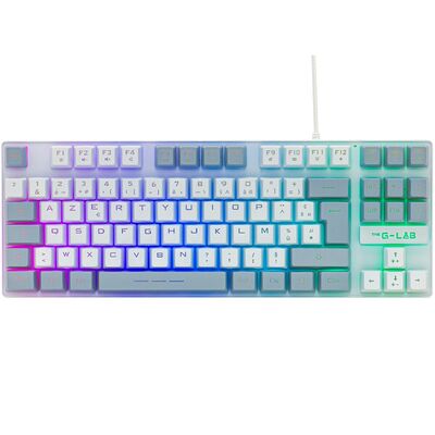 The G-Lab Keyz Caesium TKL - Blanc/Gris (AZERTY)