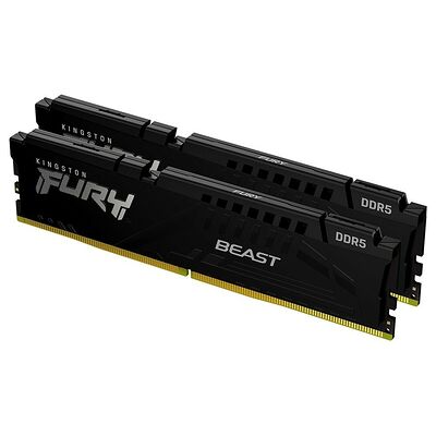 DDR5 Kingston Fury Beast Black - 64 Go (2 x 32 Go) 6400 MHz - CAS 32